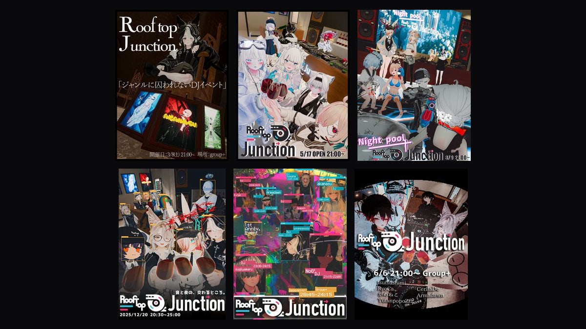 Roof Top Junction 告知ポスター vol.1〜6